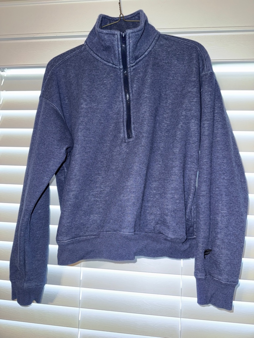 Fabletics women’s Half-Zip Pullover Sweater - blue